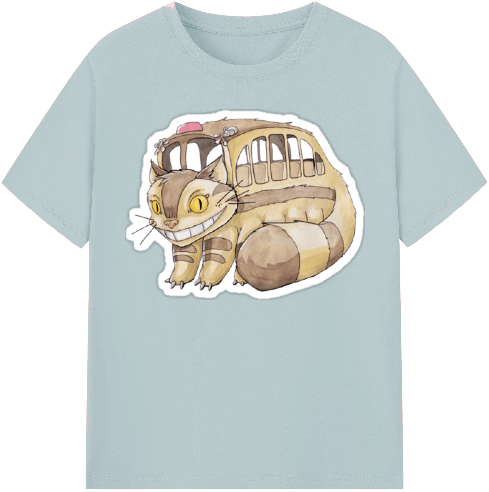 （画像用） となりのトトロ 草壁メイ 草壁サツキ My Neighbor Totoro Satsuki Kusakabe Mei Kusakabe 綿100％半袖Tシャツ（フロントプリント）